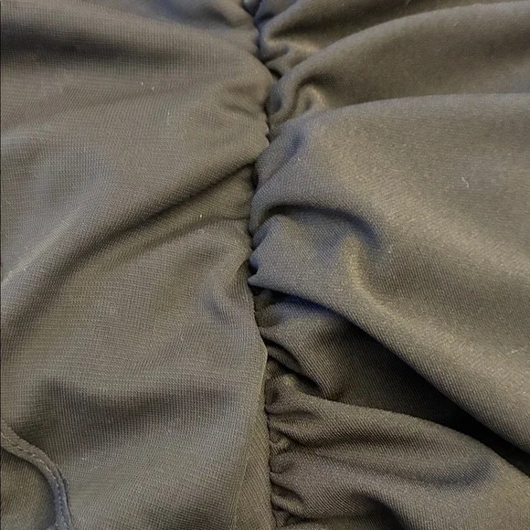 Niki Livas Black High-Low Ruffle Halter Dress - Picture 4 of 7